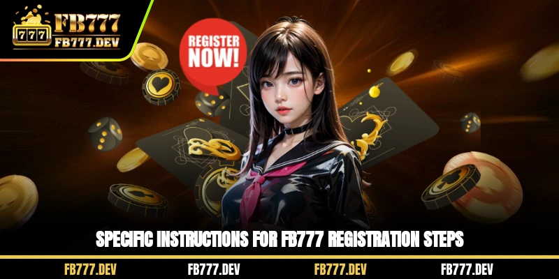 Specific instructions for FB777 registration steps