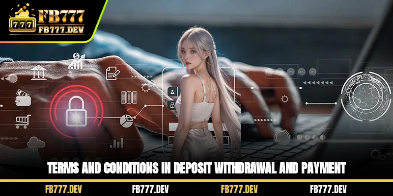 Terms and conditions in deposit, withdrawal and payment