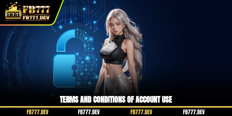 Terms and conditions of account use